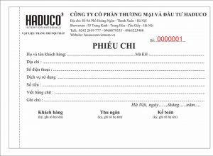 Công Ty in phiếu thu, chi giá rẻ tại Thuận An - Bình Dương ___ In Ấn Bình Phú