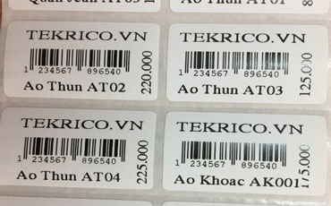 In tem mã vạch sản phẩm - Thuận An