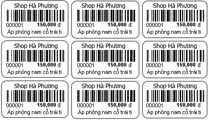 In tem mã vạch sản phẩm - Thuận An